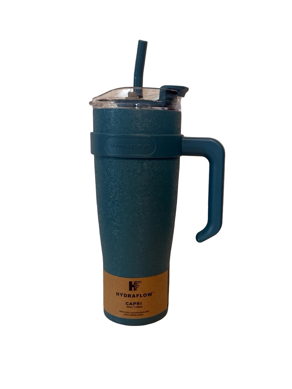 Brand New Hydraflow Capri Teal Travel Cup